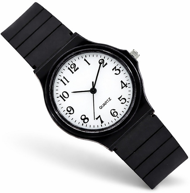 CANCRI 수능시계 큰숫자 저소음 토익 시험 아날로그 손목시계