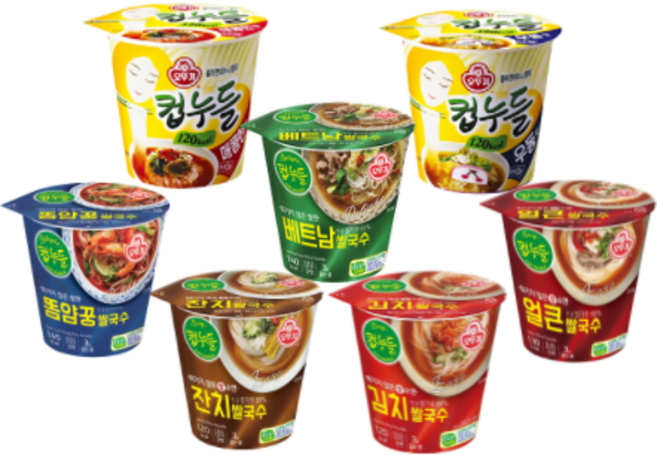 오뚜기 컵누들 7종세트 (매콤+우동+베트남+똠얌꿍+김치+잔치+얼큰) 빠른배송, 2세트(매콤+우동+베트남+똠얌꿍+김치+잔치+얼큰)