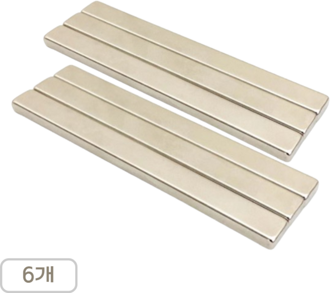 초강력 네오디움 사각자석, 6개