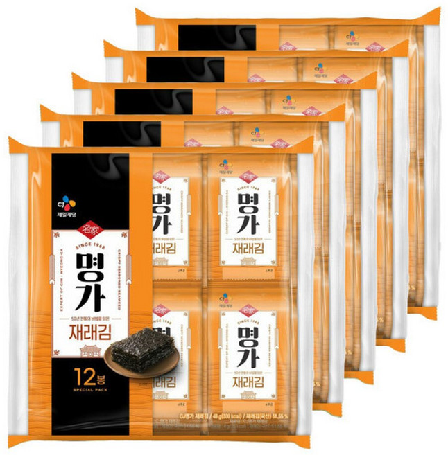명가김 재래김 4g x12입 5개