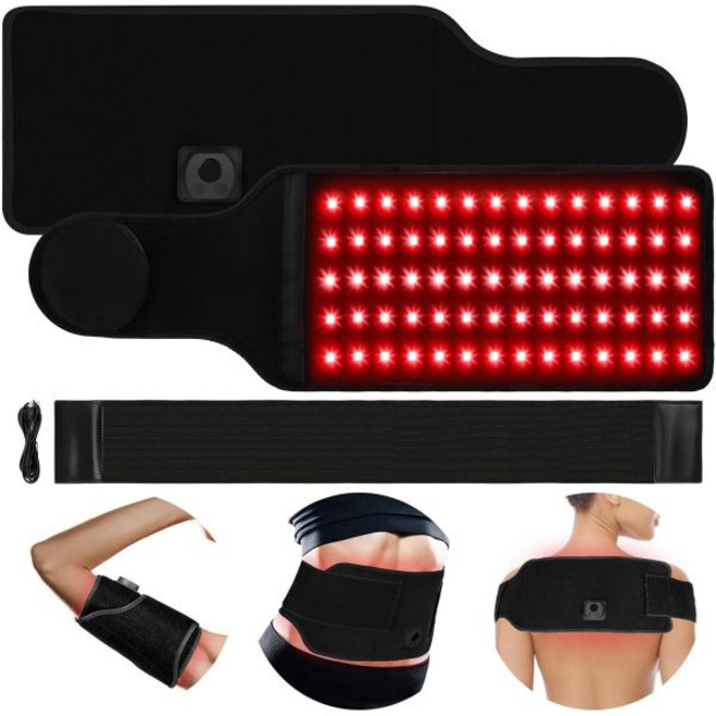 22.1인치 x 7.1인치 바디 레드 라이트 테라피 매트 적합 블랭킷 70개 2n1 LED(660nm 850nm)와 확장 벨트, 22.1인치 x 7.1인치 바디 레드 라이트 테라피 매