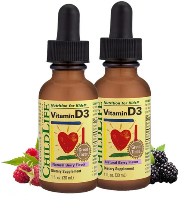 ChildLife Essentials 차일드라이프 비타민 D3 베리맛 30ml 2팩, 2개 - 쿠팡