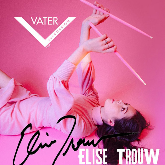 베이터 드럼스틱 드럼채 핑크 Elise Trouw 시그니처 VHETW, 1개