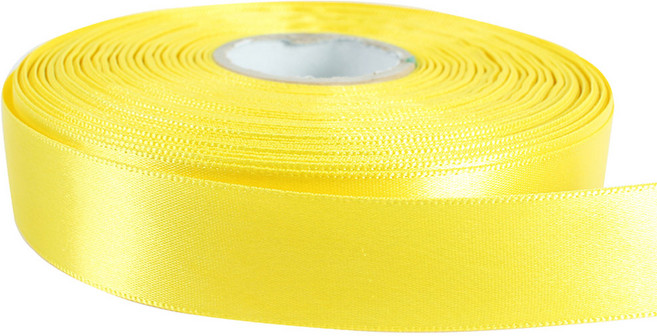 노크원 공단리본 25mm당일발송, 14노랑, 45m
