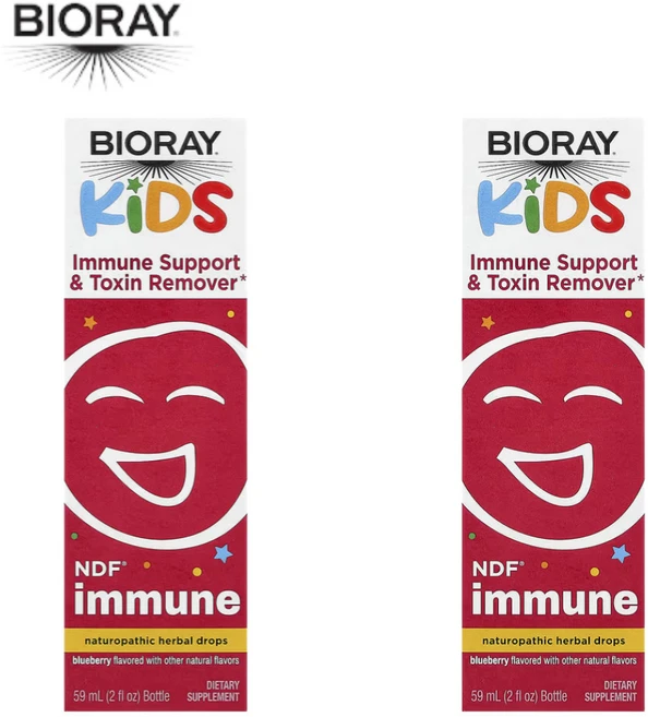 바이오레이 Bioray 키즈 어린이 Kids NDF Immune Support 59 2개, 59ml - 쿠팡