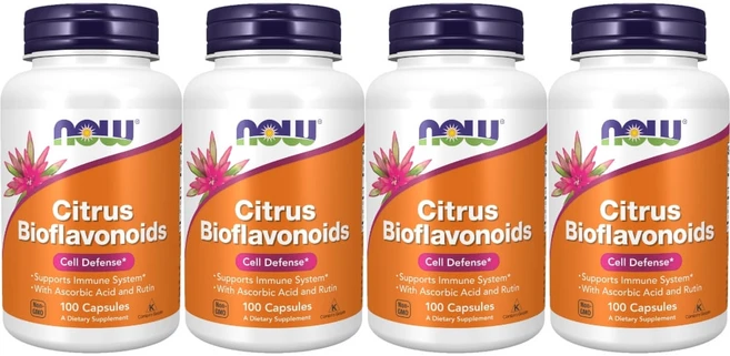 나우푸드 시트러스 바이오플라보노이드 베지캡슐, 4개, 100정 - 쿠팡