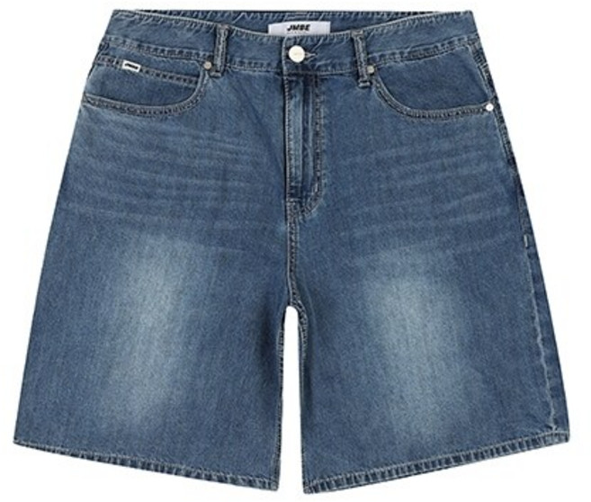 유니) 난스판 와이드 4부 데님 AO2DL4347-MB