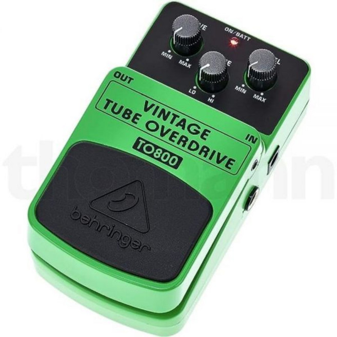 베링거 TO800 빈티지 튜브 오버드라이브 페달, VINTAGE TUBE OVERDRIVE TO800_S, 1개