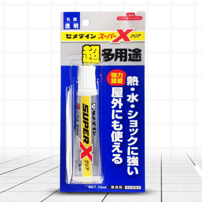 SWCHEM 세메다인 슈퍼X 강력 탄성 접착제 PP PE (투명), 1개