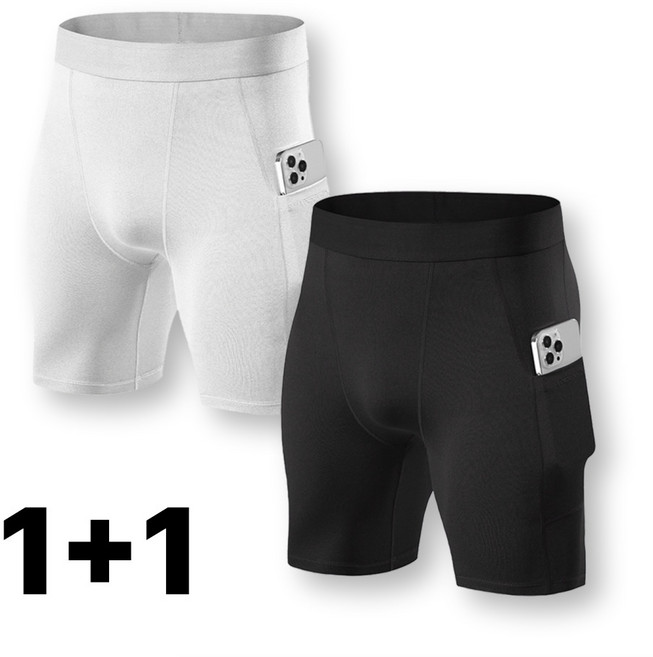 클라빈 남자하프레깅스 남성 이너웨어 하의 레깅스반바지 2종