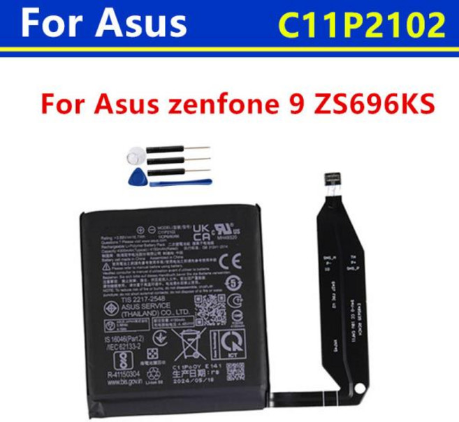 4300mAh C11P2102 배터리 Asus zenfone 9 ZS696KS 휴대폰 + 무료 도구