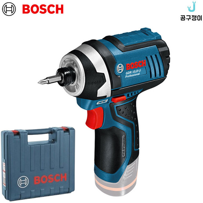 보쉬 임팩드릴 드라이버 GDR10.8V-LI 충전 10.8V 본체 베어툴 케이스포함, 1개