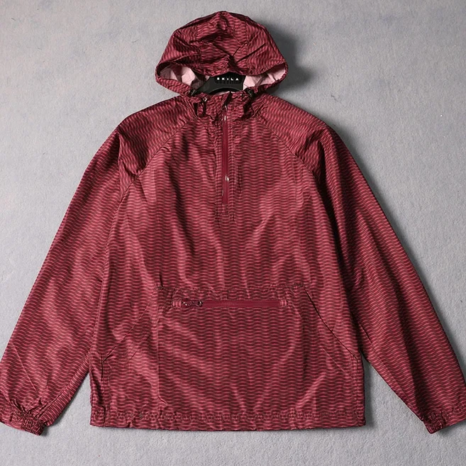 남성용 대형 아웃도어 야구 점퍼 하프 방풍 얇은 긴팔 트레이닝복 후드 D23, 01 검은 대추 빨간색 표시, 01 XL