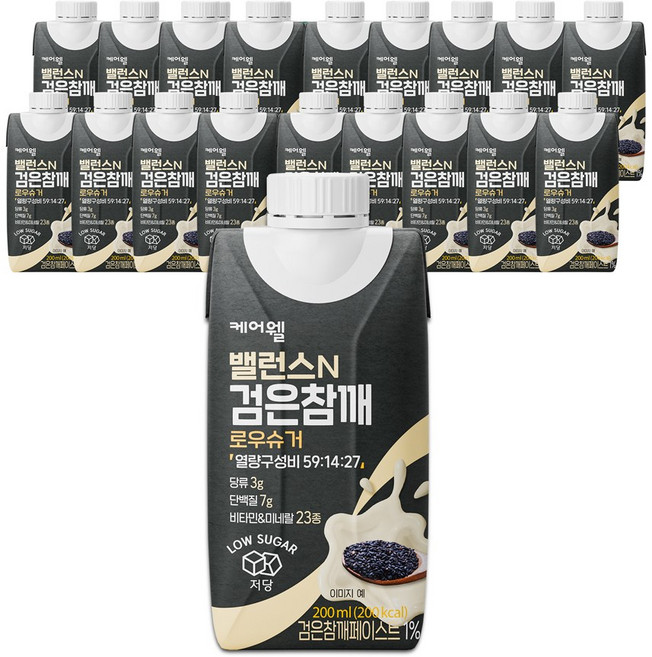 케어웰 검은참깨, 200ml, 18개