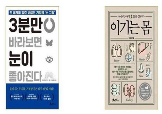 3분만 바라보면 눈이 좋아진다 + 이기는 몸 [세트상품]