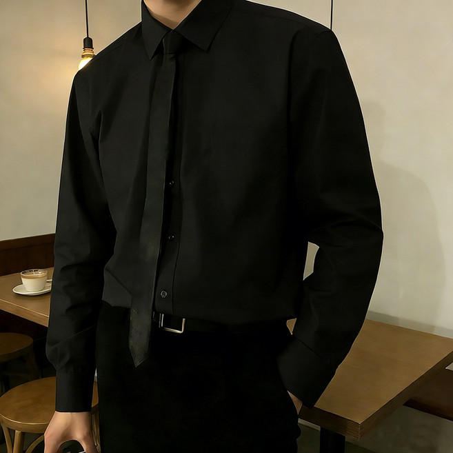 남성 캐쥬얼 스트라이프셔츠 남자 긴팔 남방