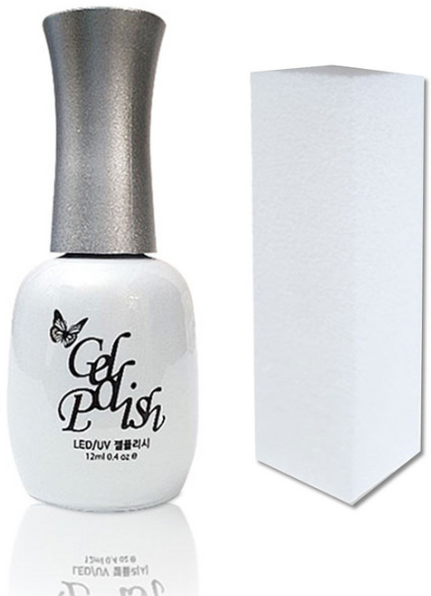 뷰닉스 실버캡 클리어젤 12ml+샌딩블럭, 실버캡클리어12ml+샌딩블럭, 1개, 12ml