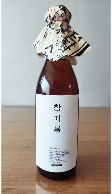 100% 국산 참기름 2일내 착유 신선한 38년 참기름 명인, 1개, 350ml