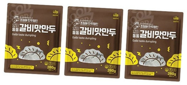 갈비만두 명인 얇은피 통통한속 고기 280g 3팩, 1개
