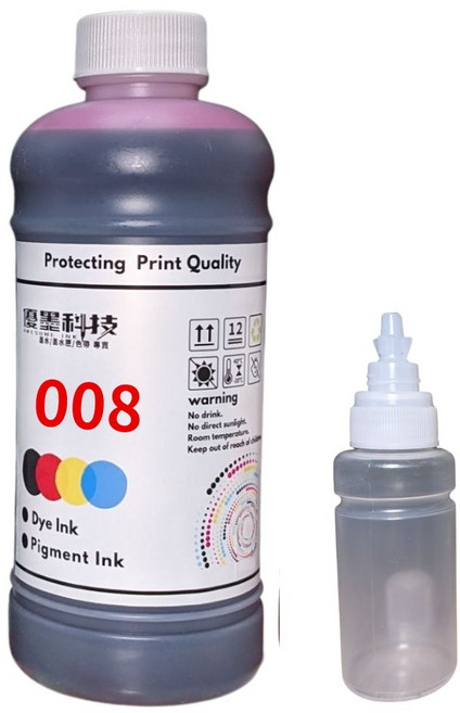 優墨 適用EPSON 008 商業用500ml 相容防水型 贈空瓶 L系列印表機 L15160 L6490 M2170 紅 M, 紅 M(需統編請備註),664型