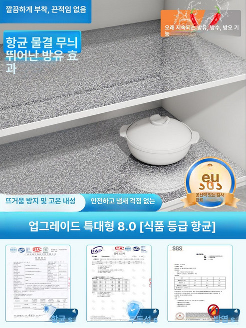 스텐시트지 두꺼운 금속 필름 스티커 도어 리폼 냉장고, 5배 두꺼운 물결무늬