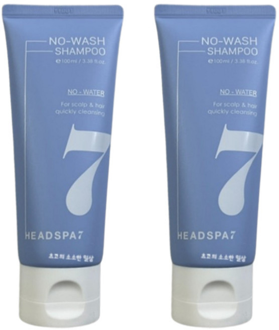 헤드스파7 노워시 샴푸, 2개, 100ml