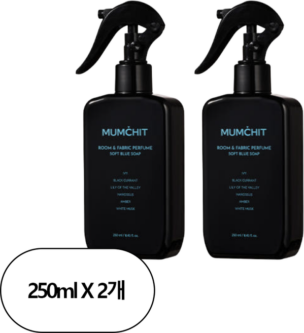 멈칫 대용량 섬유향수 오드퍼퓸, Big Size-소프트블루솝, 250ml, 2개