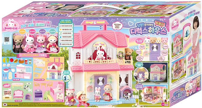 콩지래빗 디럭스하우스 특별판 인형집, 혼합색상, 1개