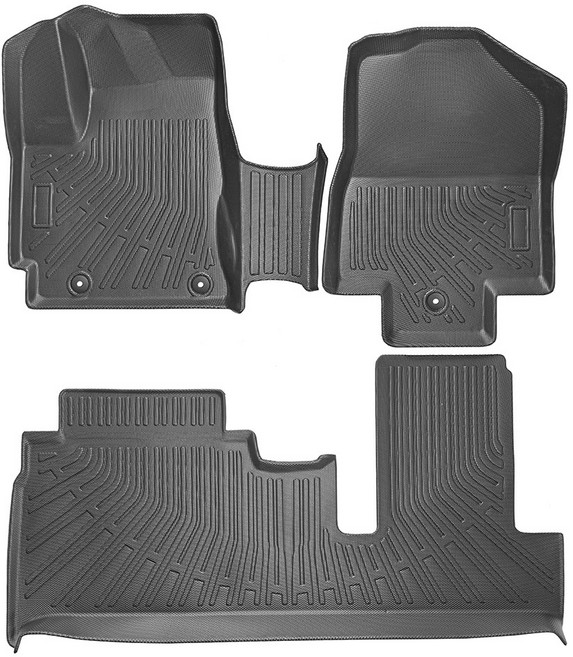 마토 TPE 2중 카매트 3D 방수풀커버 바닥매트, 블랙, 기아 더 뉴 레이 가솔린 2017~