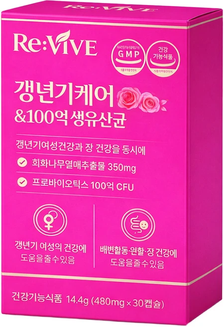 여성 갱년기유산균 식약청인증 회화나무열매추출물 100억유산균 프로바이오틱스, 1개, 30정 - 쿠팡