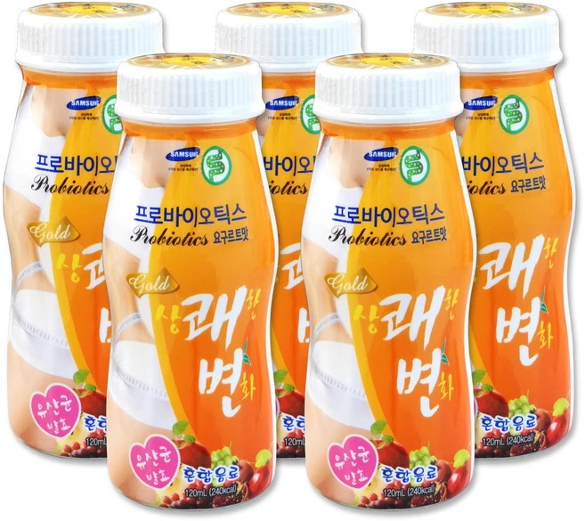 (5+1) 프로바이오틱스 요구르트맛 상쾌한 변화 5개 + 미인을 위한 상쾌한변화 1개, 120ml - 쿠팡