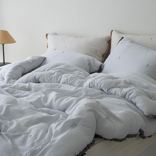 모달이불 텐셀모달 이불세트 모달차렵이불 알러지케어 가을 겨울 순면 미니리본 더자샵