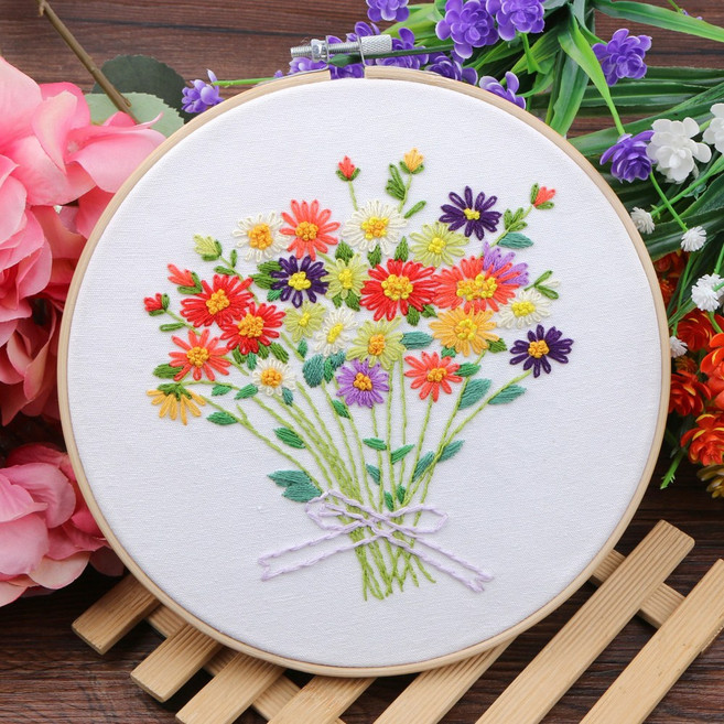 프랑스자수 DIY 패키지, (F20) 프랑스자수_백화만발, 1개