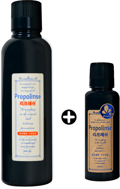 프로폴리스 구취제거 리프레쉬 가글 600ml+150ml 입냄새제거제, 1세트, 750ml