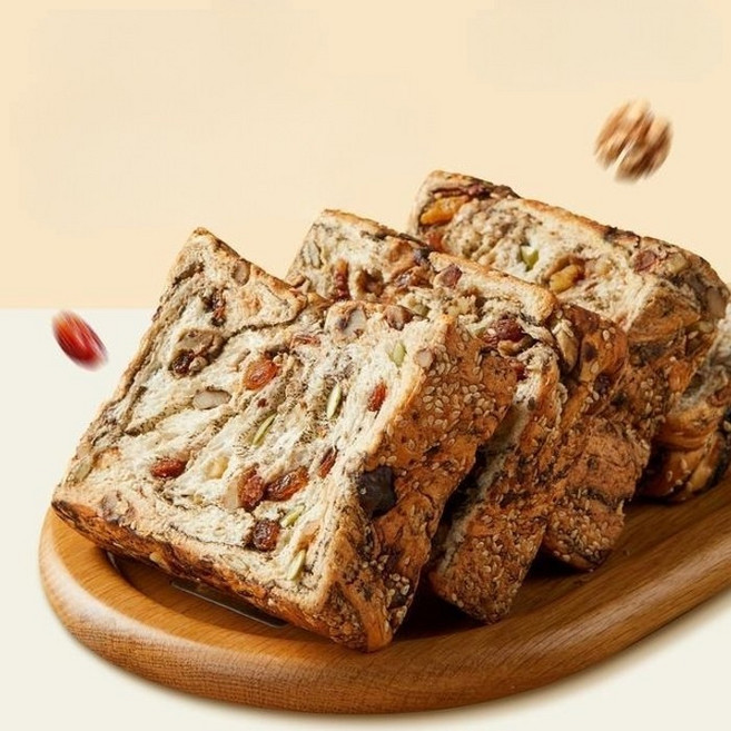 천겹식빵 견과류식빵 적셔먹는 통밀빵 통밀식빵 찢어먹는, 800g(10봉)