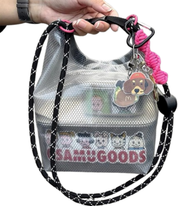 리파니 다용도 물놀이 수영 방수가방1+1+1, 그레이