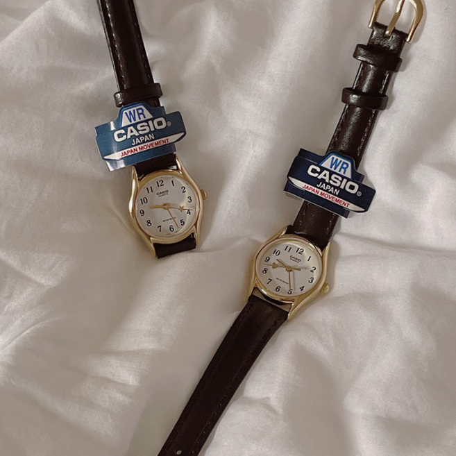 카시오 정품 브라운 리얼소가죽 손목시계 (2type)