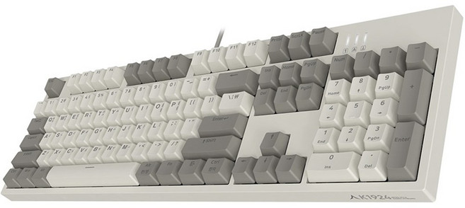 앱코 레트로 GTMX NON-LED 가스켓 게이밍 기계식 유선 일반형 키보드, 아이보리, K1924, 적축