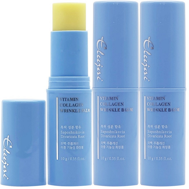 엘루자이 비타민 콜라겐 링클밤 3개 /보습 주름지우개, 10g