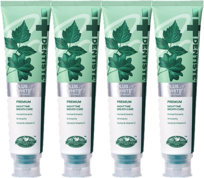 덴티스테 플러스화이트 프로, 4개, 200g - 쿠팡