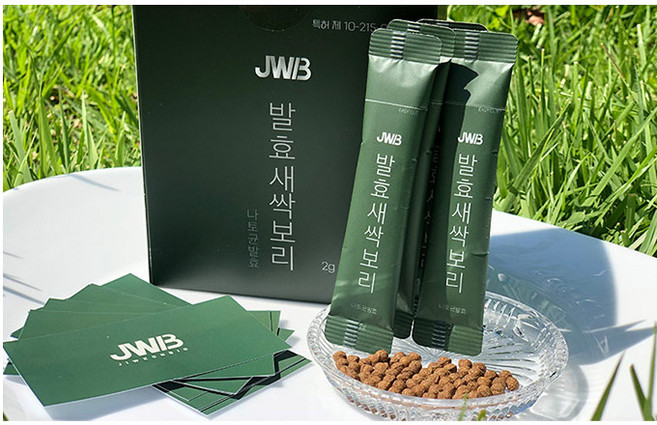 100% 국내산 나토균 발효 효소 새싹보리 스틱 포장, 1개