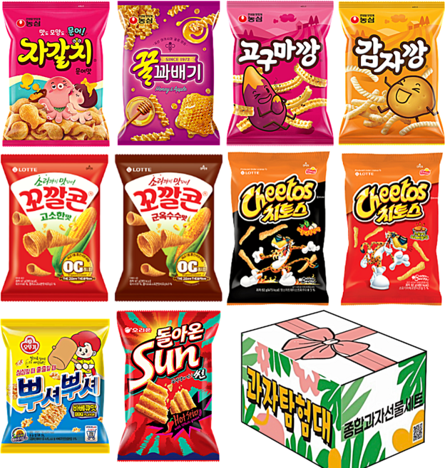 과자탐험대 리본선물박스 10종 종합과자세트, 1세트, 4호