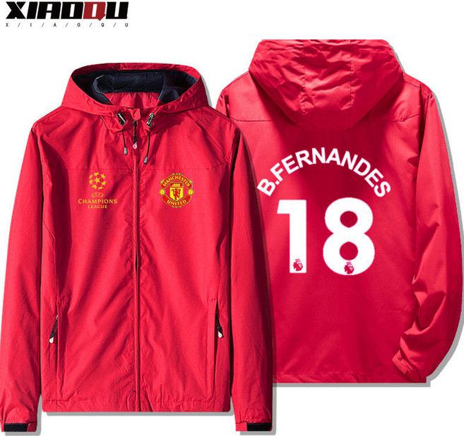 맨유 맨체스터유나이티드 후드 점퍼 바람막이 해외 축구 기모 블랙 자켓