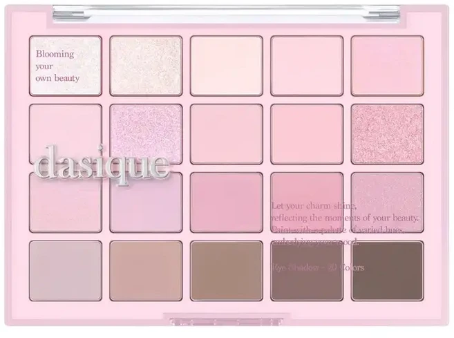Dasique 20色眼影盤 Mood Shadow Palette 多樣色彩組合 持久服貼 新手適用, 04 Light Lavender, 1個