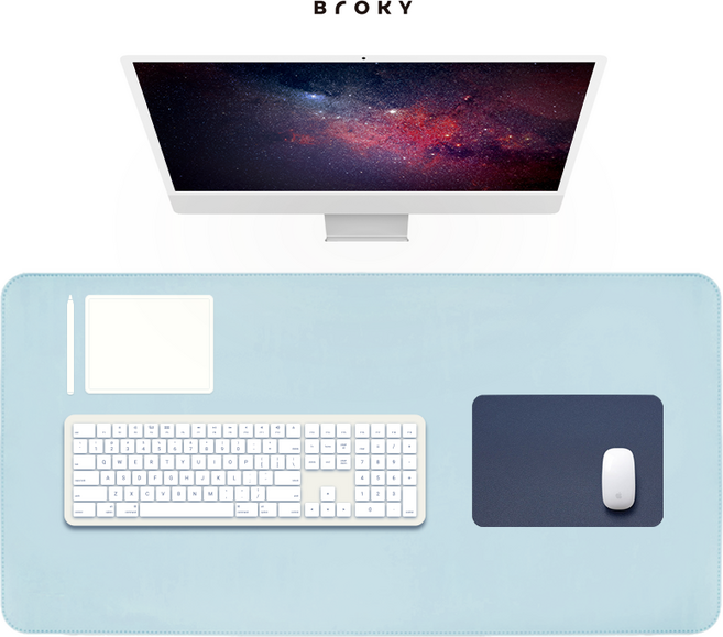 브로키 마우스패드, 네이비, 1개
