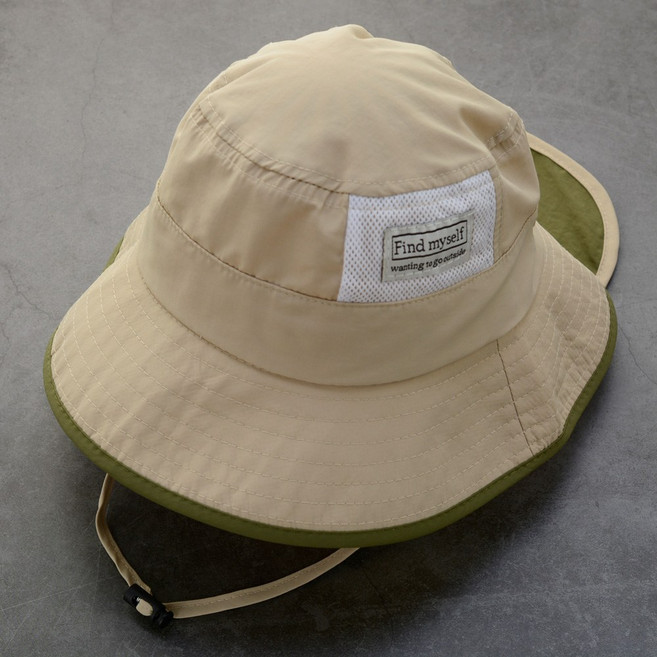 [hannal]분리형UV플랩썬캡 물놀이썬캡