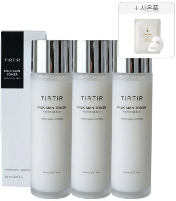 티르티르 밀크스킨토너+비타민C 마스크팩 증정, 3개, 150ml - 쿠팡
