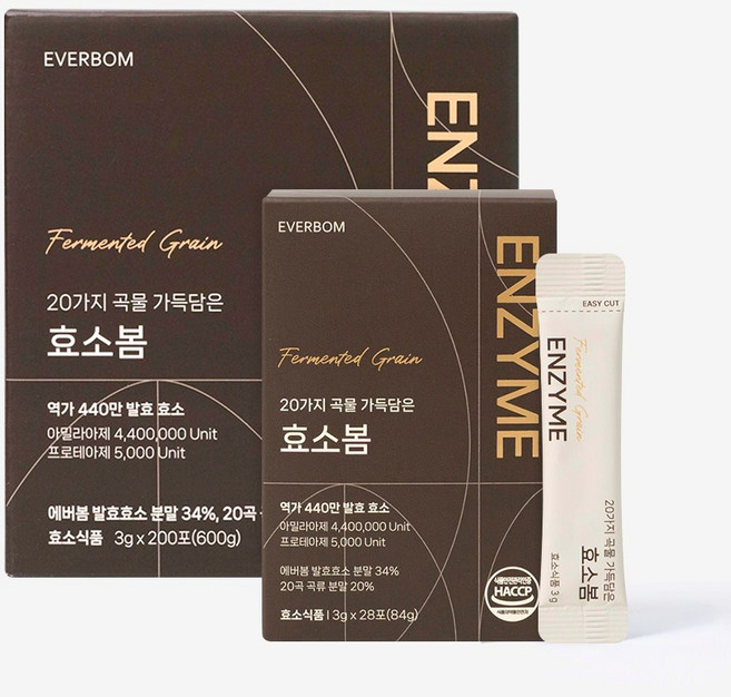 에버봄 효소봄 대용량(200포), 200개, 3g