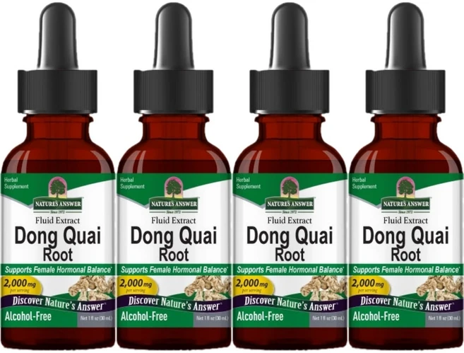 네이처스앤서 고흡수 당귀 뿌리 2000mg 액상 액체, 30ml, 4개 - 쿠팡