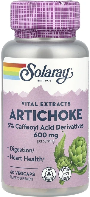 Solaray 아티초크 600mg 베지 캡슐 60정(캡슐 1정당 300mg), Solaray아티초크600mg베지캡슐60정캡슐1정당30, 1개, 60정 - 쿠팡